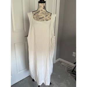 Kate Spade New York  Women's Shift Dress White Lined Size 2X  scalloped bottom